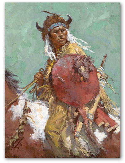 Cheyenne Red Shield - by Howard Terpning